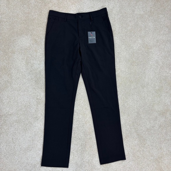 Yatta Golf Black Pants Mens 30x32 Premium Accessories Apparel NWT - Picture 1 of 8